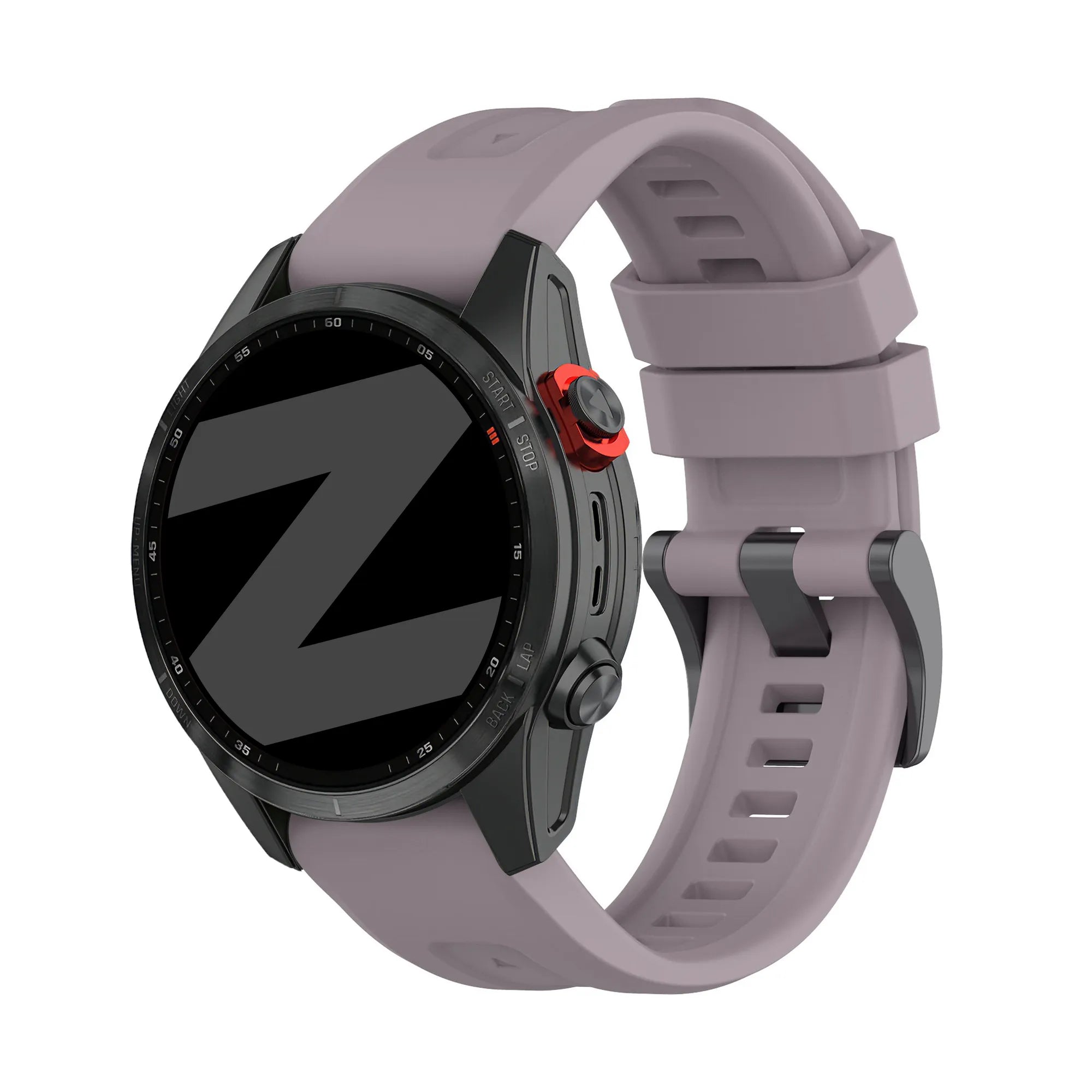 Bandz Garmin Forerunner 970 Silicone Strap 'Classic' (Lavender Grey)