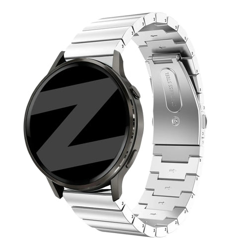 Bandz Garmin Forerunner 570 - 47mm Steel Strap 'One Bead' (Silver)