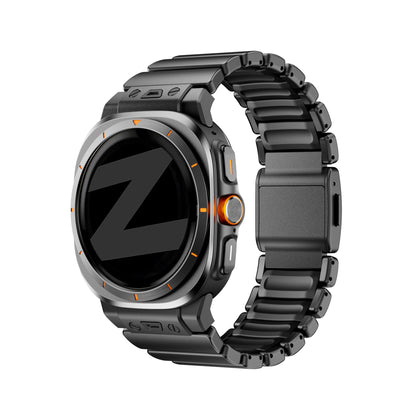 Bandz Samsung Galaxy Watch Ultra 2 Titanium Strap 'Hybrid' (Black)
