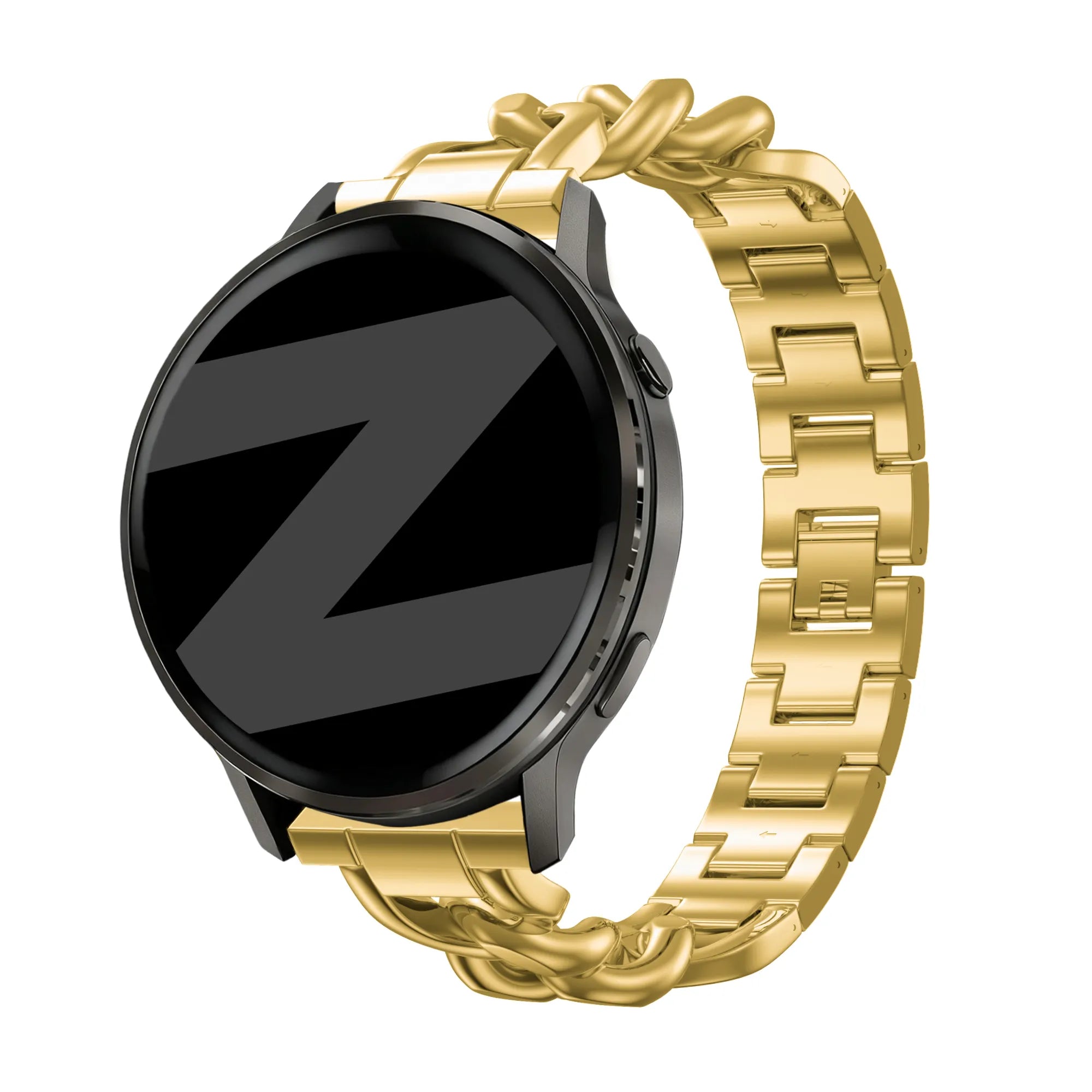 Bandz Huawei Watch 5 - 42mm Metal Strap 'Chains' (Gold)