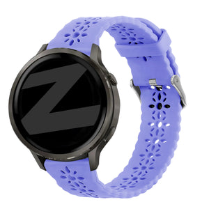 Bandz Garmin Vivoactive 5 Silicone Strap 'Lace' (Light Purple)