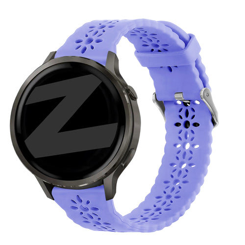 Bandz Garmin Vivoactive 5 Silicone Strap 'Lace' (Light Purple)