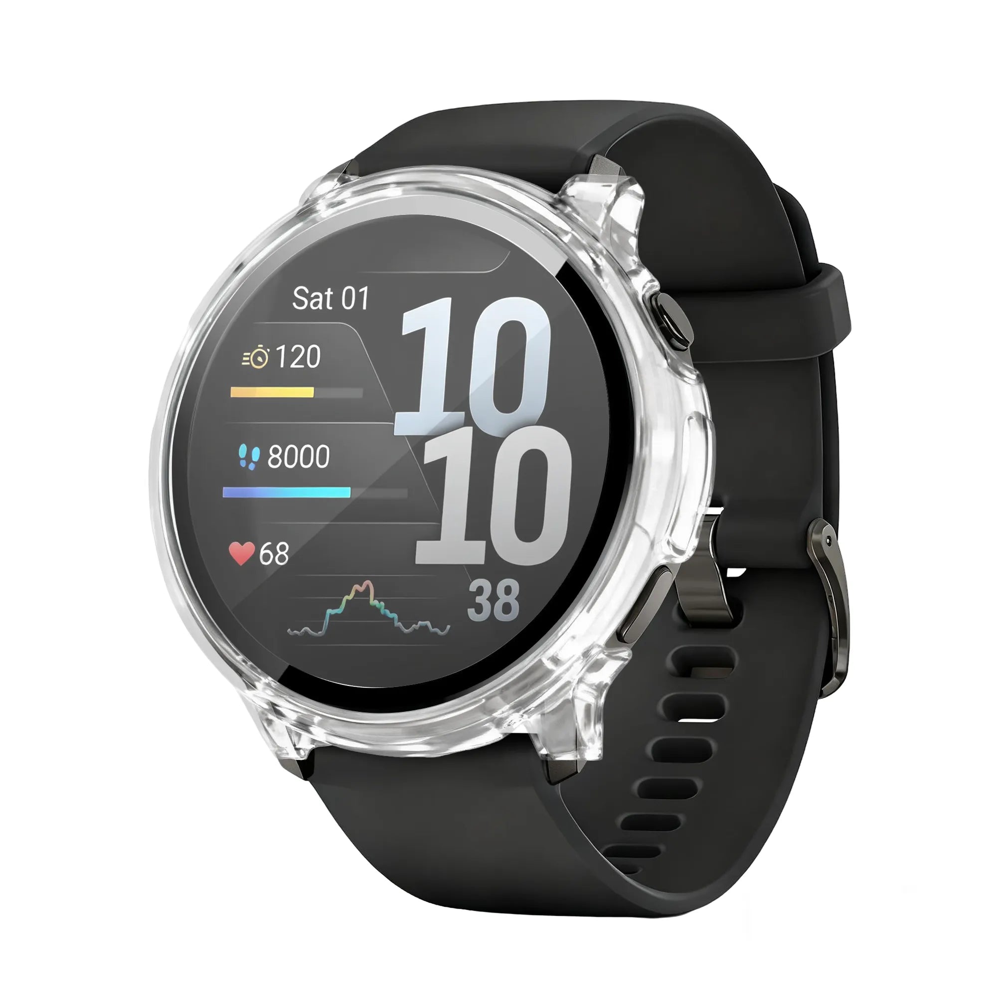 Bandz Garmin Venu 4 - 45mm PC Cover with Glass (Transparent)