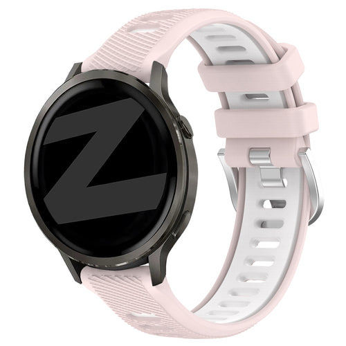 Bandz Garmin Vivoactive 4s Sport Strap with Buckle (Pink/White)