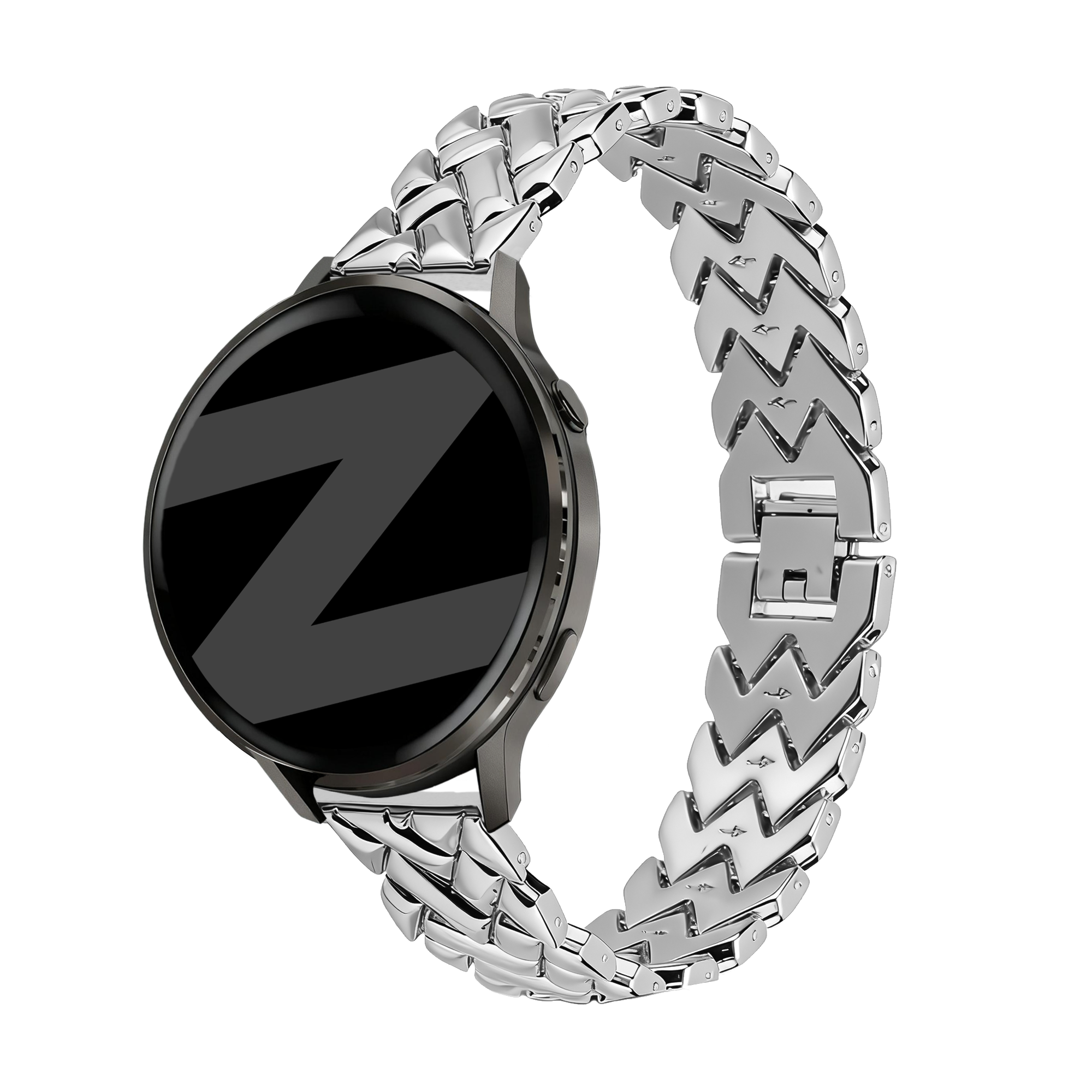 Bandz Withings ScanWatch Light Metal Strap 'V-Type' (Silver)