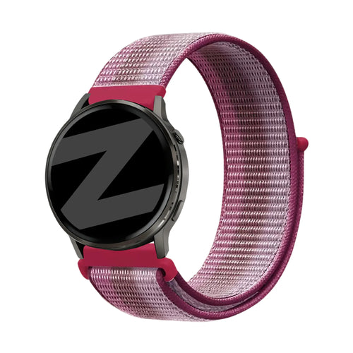 Bandz Garmin Venu 4 - 41mm Nylon Loop Strap (Berry)