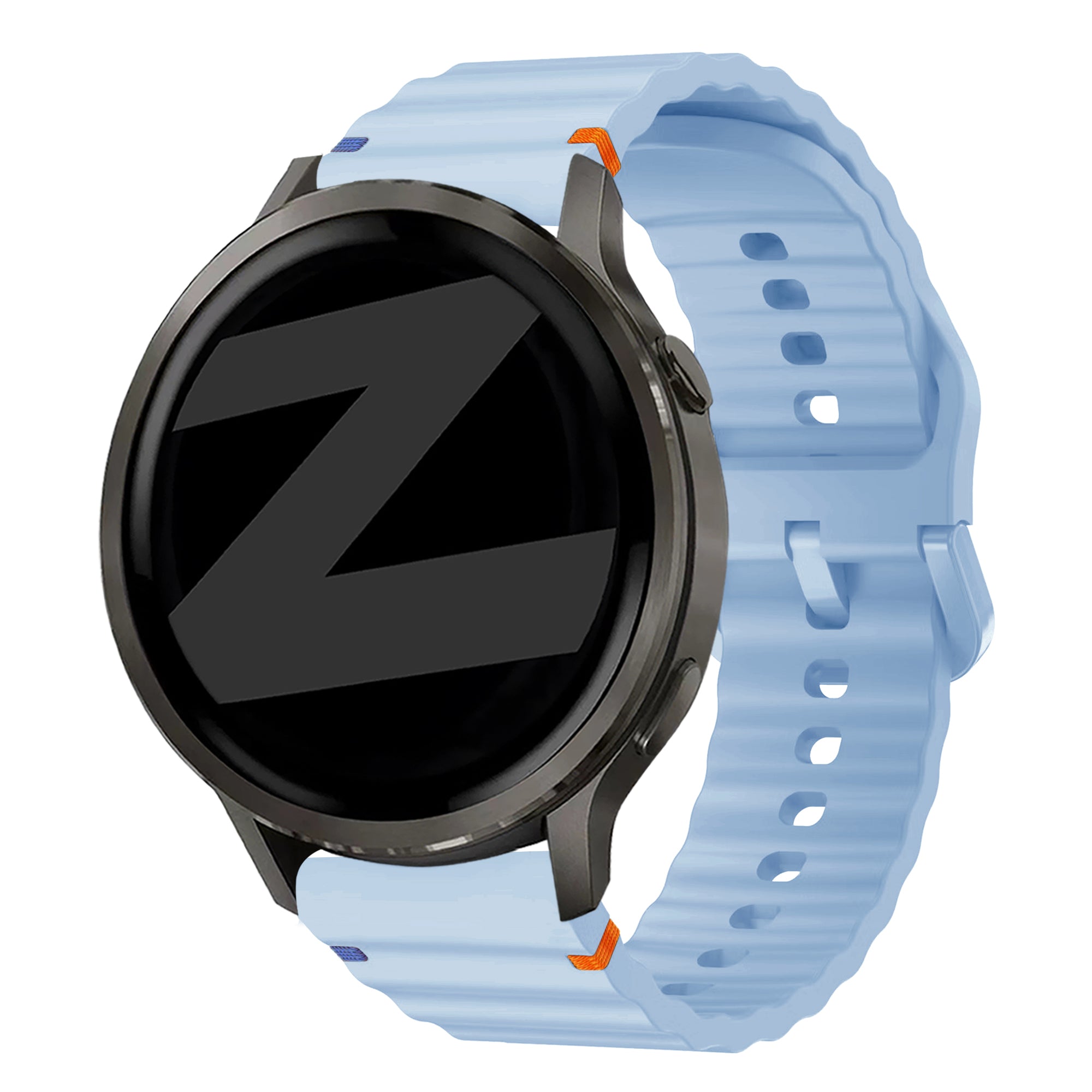 Bandz Garmin Forerunner 245 Silicone Strap 'Wave' (Light Blue)