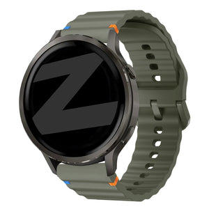 Bandz Garmin Bounce 2 Silicone Strap 'Wave' (Army Green)