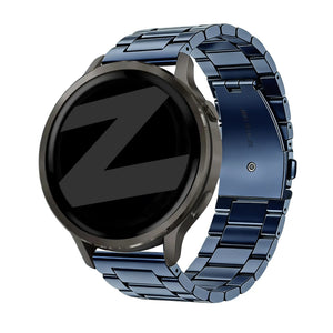 Bandz Garmin Forerunner 570 - 47mm Steel Strap 'Classic' (Blue)