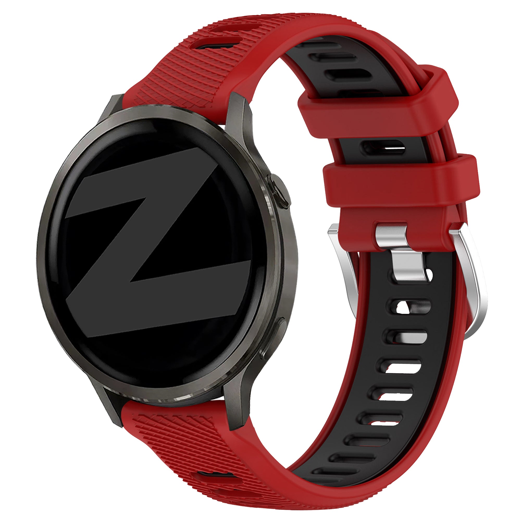 Bandz Garmin Venu 2s Sport Strap with Buckle (Red/Black)