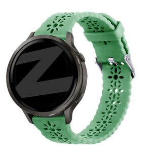 Bandz Garmin Vivomove Luxe Silicone Strap 'Lace' (Light Green)