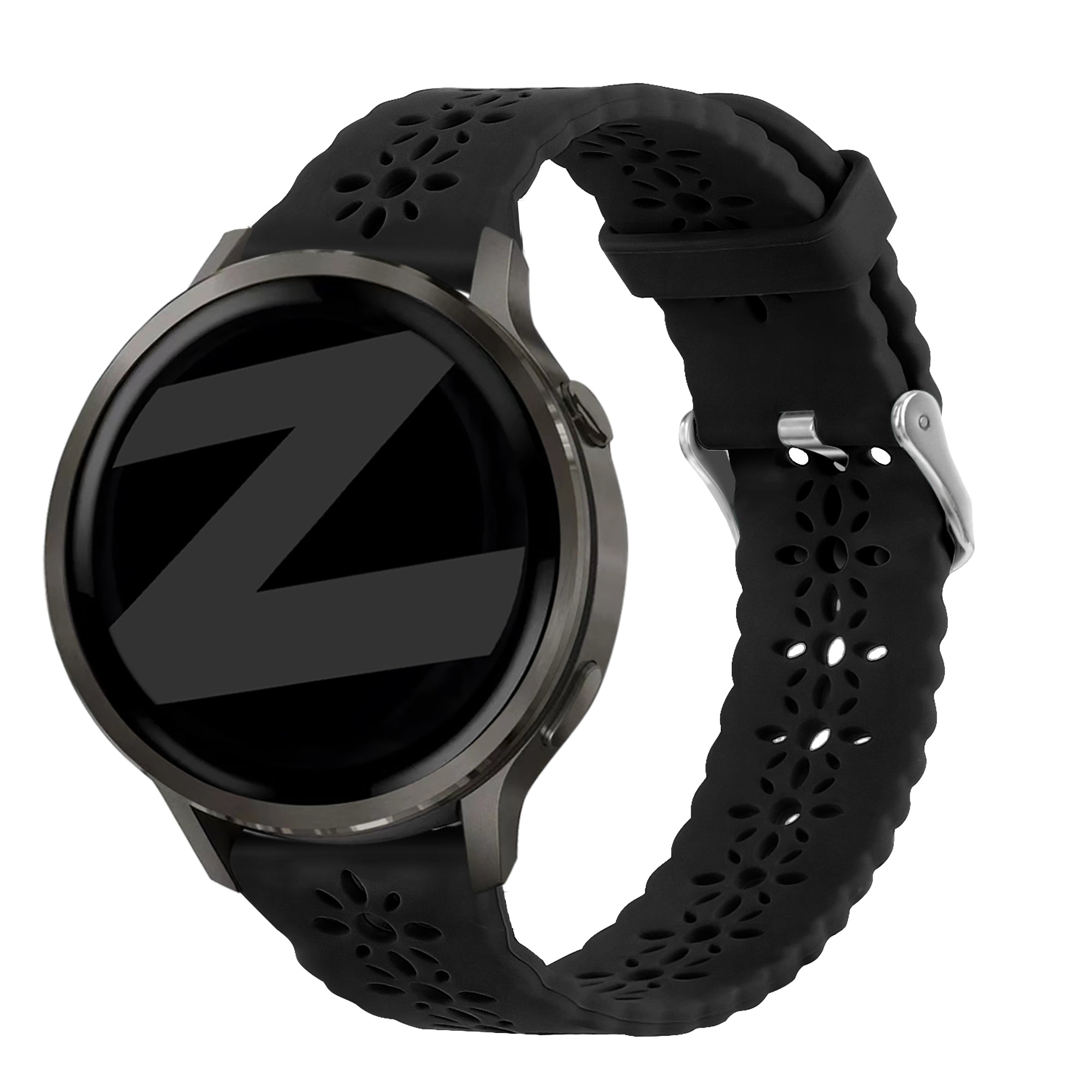 Bandz Garmin Forerunner 55 Silicone Strap 'Lace' (Black)