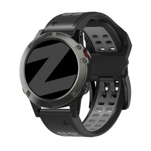 Bandz Garmin Epix Gen 2 (47mm) Buckled Sport Strap (Black/Grey)