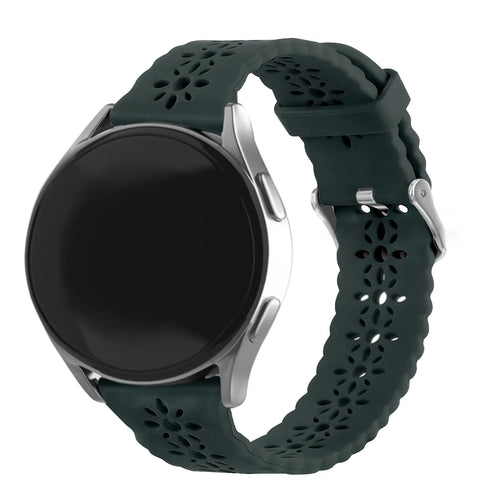 Coros Apex 2 Patterned Silicone Strap (Viridian)