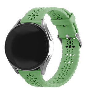 Coros Pace 2 Patterned Silicone Strap (Green)