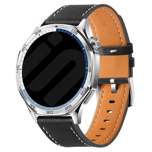 Suunto 9 Peak 'One Push' Leather Strap (Black)