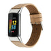 Fitbit Charge 6 Leather Strap (Apricot)