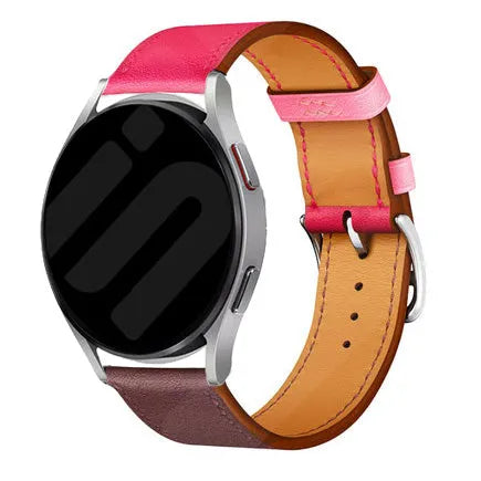 Gard Pro Health Smartwatch 3 - 48mm Leather Strap 'Duo' (Bright Pink/Auburn)