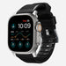 Nomad Rugged Apple Watch Silicone Strap (Black/Silver)