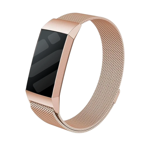 Fitbit Charge 4 Milanese Strap (Rose Gold)