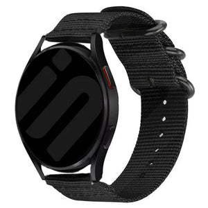 Motorola Moto Watch - 47mm Nylon Buckle Strap (Black)