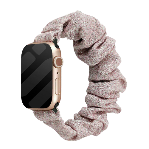 Apple Watch Scrunchie Strap (Shiny Pink)