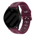 Samsung Galaxy Watch 7 - 40mm Patterned Silicone Strap (Wine Red)