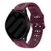 Samsung Galaxy Watch 6 Classic 43mm Patterned Silicone Strap (Burgundy)