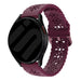 Coros Pace 2 Patterned Silicone Strap (Wine Red)
