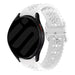 Samsung Galaxy Watch 7 - 44mm Patterned Silicone Strap (White)