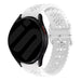 Samsung Galaxy Watch 6 - 40mm Patterned Silicone Strap (White)