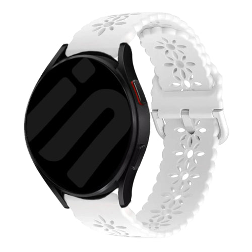 Coros Apex 42mm Patterned Silicone Strap (White)