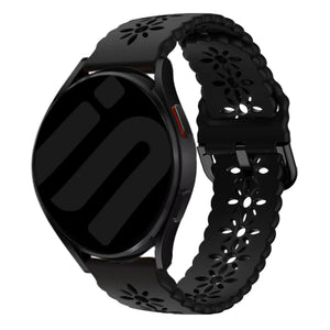 Amazfit Bip U (Pro) Patterned Silicone Strap (Black)