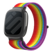 Fitbit Versa 4 Nylon Strap (Rainbow)