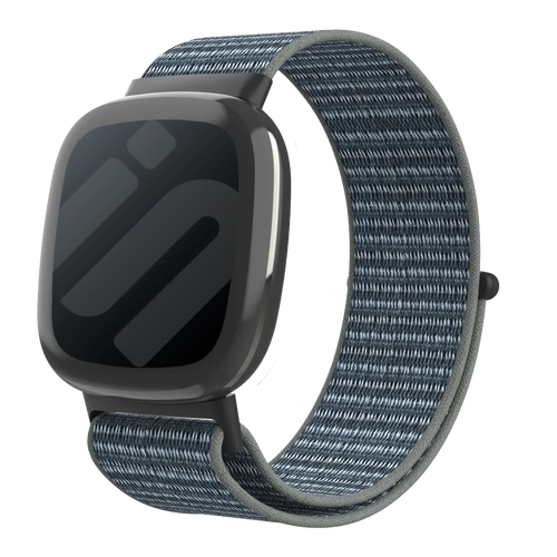 Fitbit Sense 2 Nylon Strap (Grey/Green)