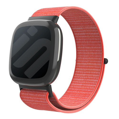 Fitbit Versa 4 Nylon Strap (Orange)