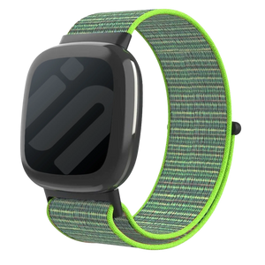 Fitbit Versa 4 Nylon Strap (Lime)