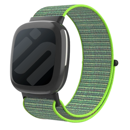 Fitbit Versa 4 Nylon Strap (Lime)