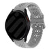 Samsung Galaxy Watch 7 - 44mm Patterned Silicone Strap (Gray)