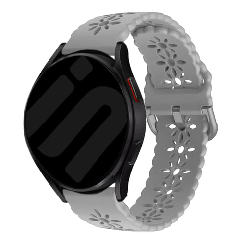 Withings ScanWatch Nova Patterned Silicone Strap (Grey)