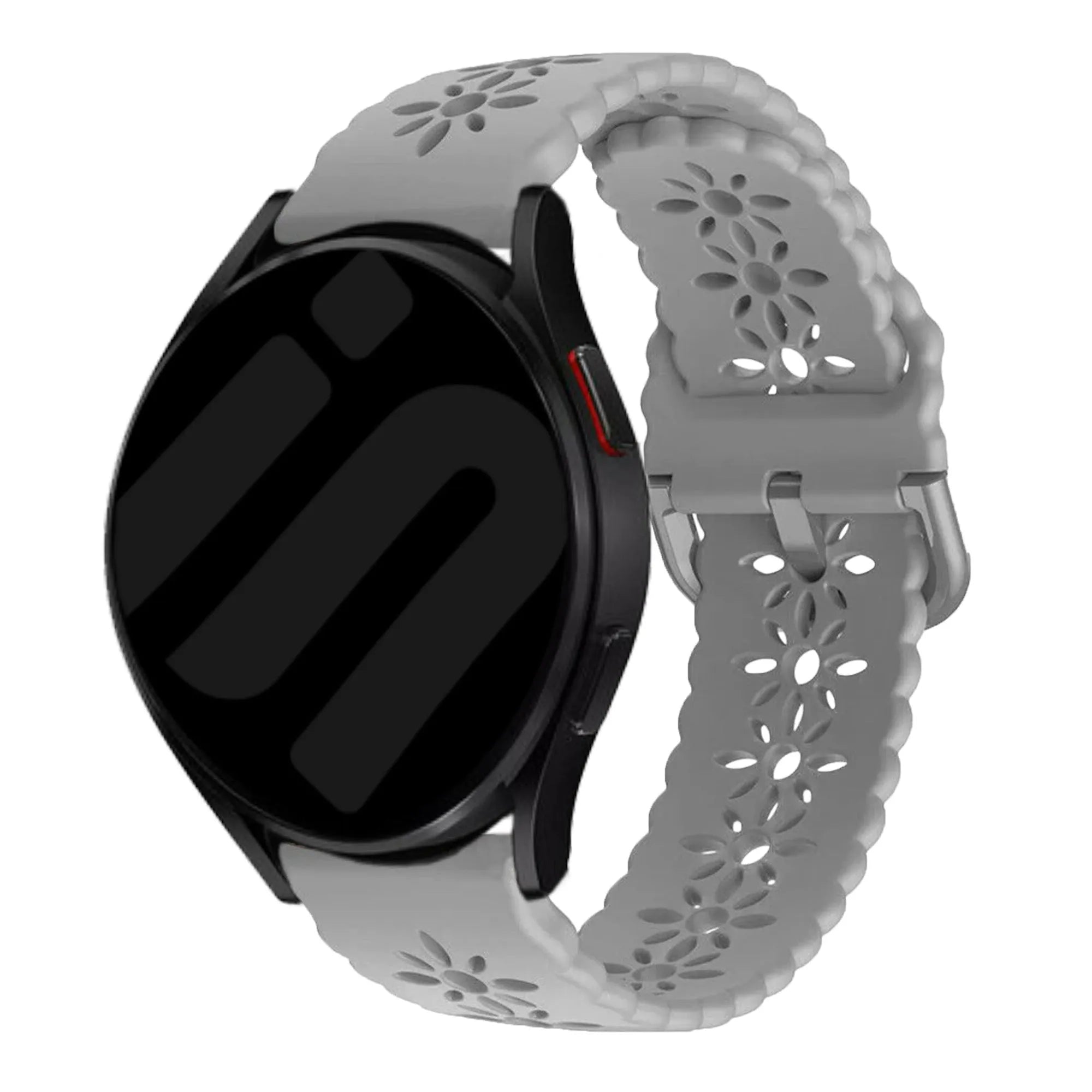 Coros Pace 2 Patterned Silicone Strap (Grey)