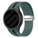 Samsung Galaxy Watch 6 - 44mm Silicone D-Buckle Strap (Green/Black)