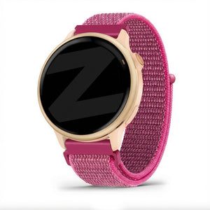 Bandz Garmin Vivoactive 6 Nylon Loop Strap (Dragonfruit)