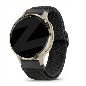 Bandz Garmin Venu 3s Adjustable Braided Strap (Black)