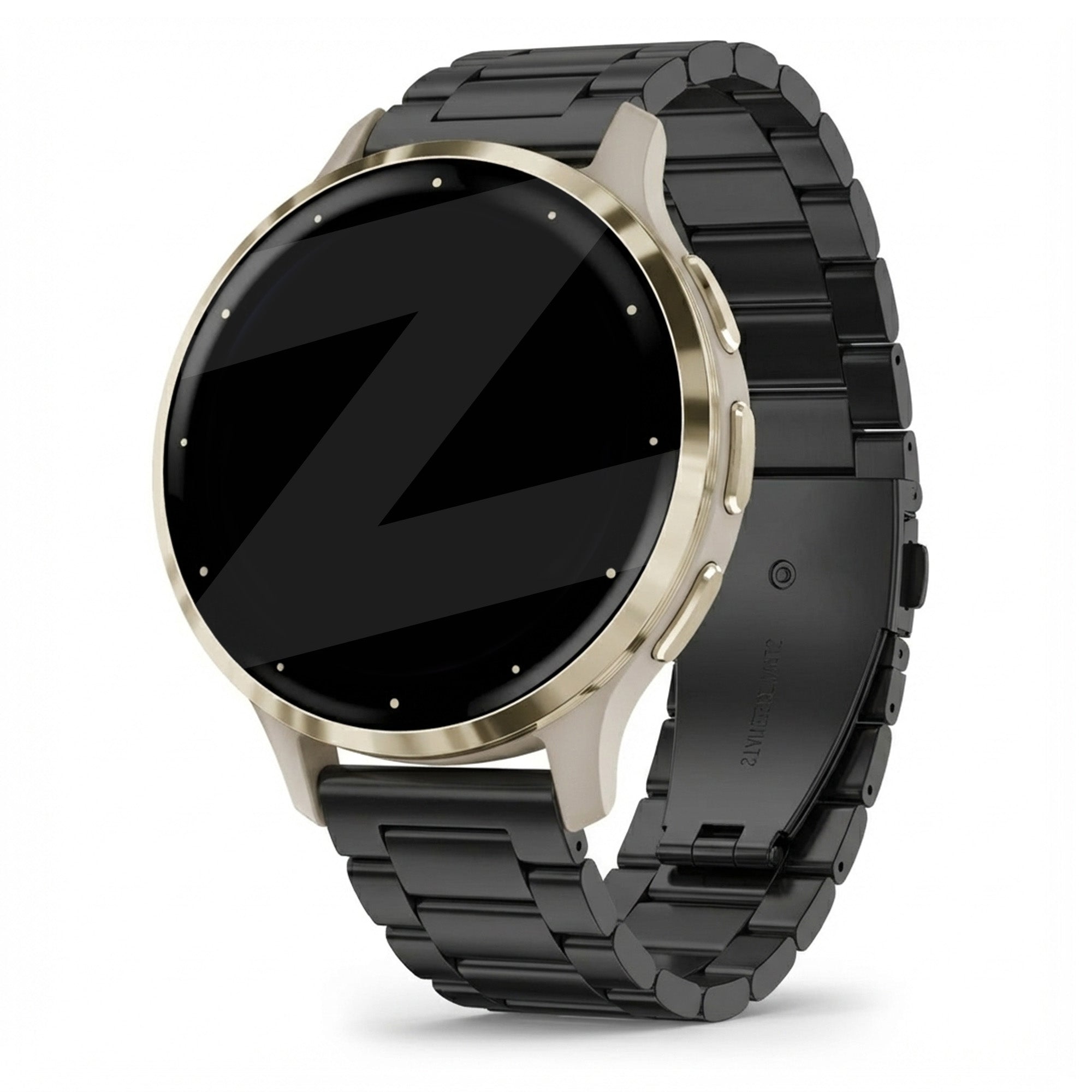 Bandz Garmin Venu 3s Steel Strap 'Classic' (Black)