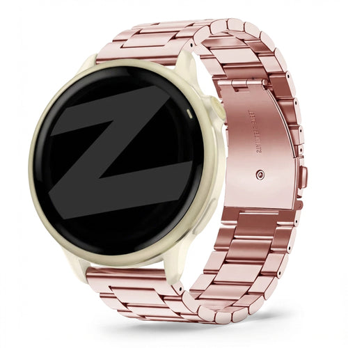 Bandz Garmin Vivoactive 6 Steel Strap 'Classic' (Pink)
