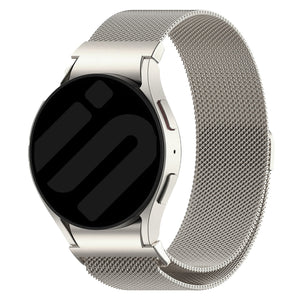 Samsung Galaxy Watch 6 40mm 'One push' Milanese Strap (Champagne)