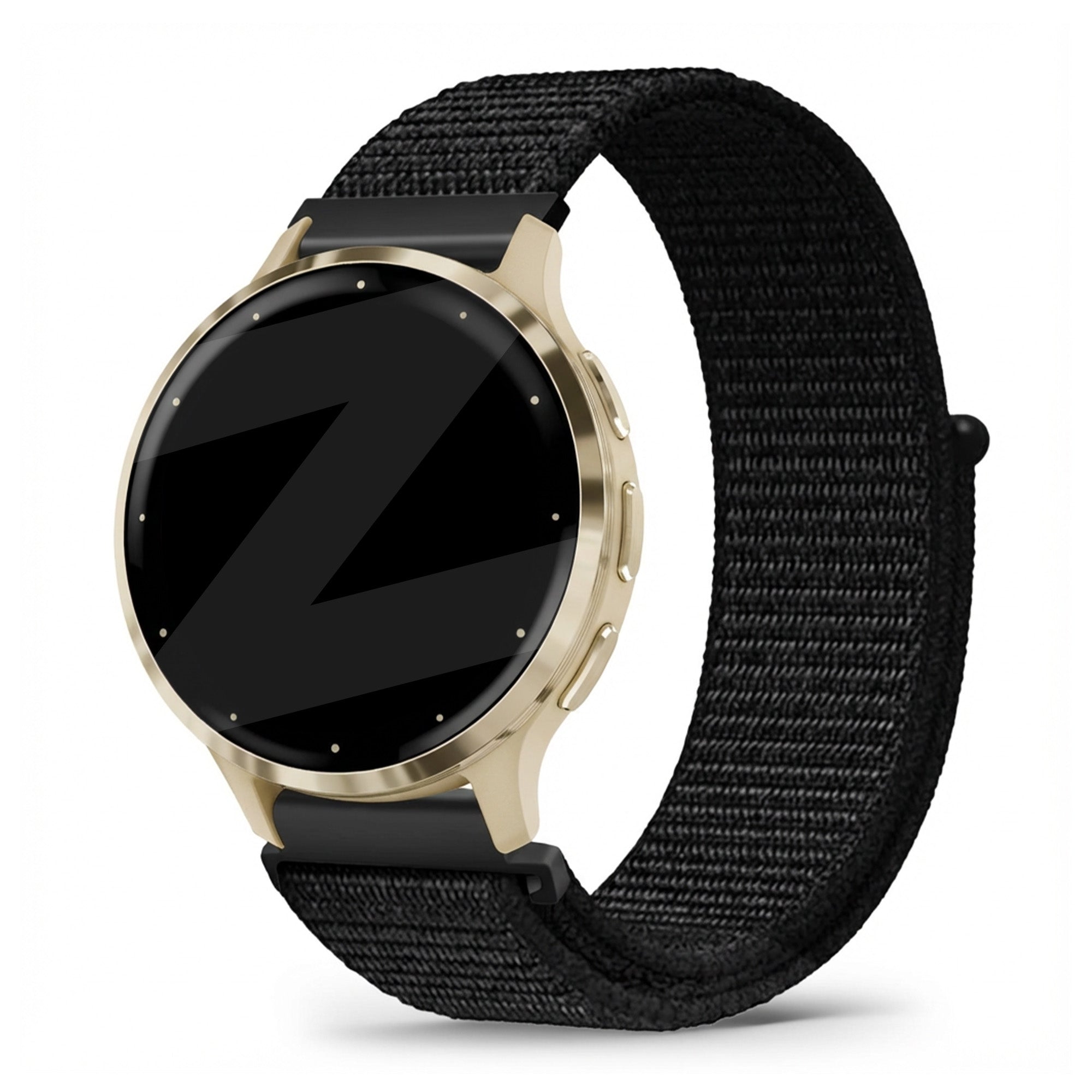 Bandz Garmin Venu 3s Nylon Loop Strap (Black)