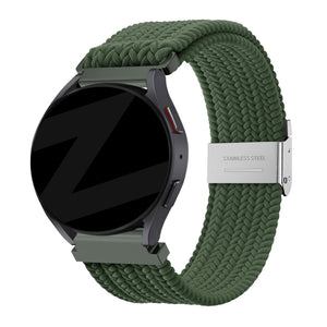 Bandz Garmin Vivomove Sport Woven Nylon Strap (Olive Green)