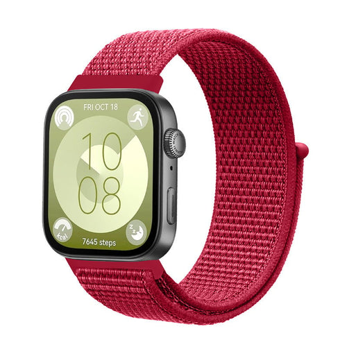 Huawei Watch Fit 4 Pro Nylon Classic Strap (Red)